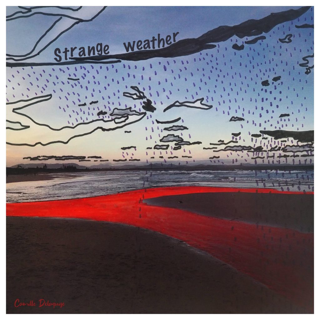 Single cover Strange weather by Camille Delaquise